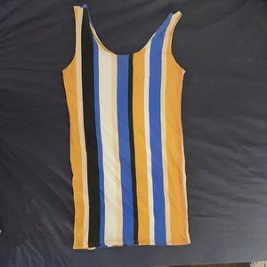 Soft striped tube dress